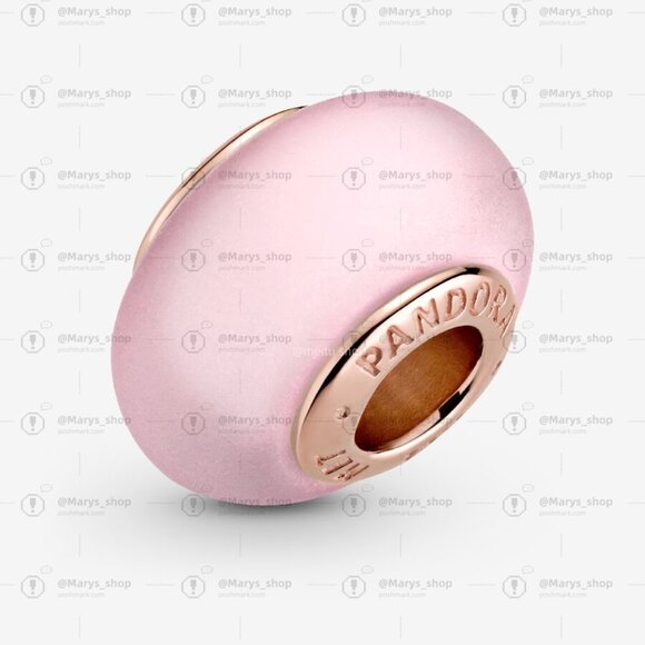 Pandora Matte Pink Murano Glass Charm|Pendant - Picture 2 of 2